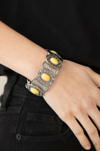 Desert Relic - Yellow Bracelet - Paparazzi Accessories