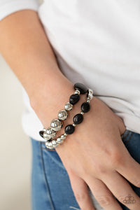 Authentically Artisan - Black Bracelet - Paparazzi Accessories