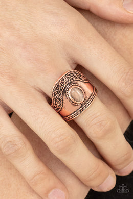 Dreamy Definition - Copper Ring - Paparazzi Accessories