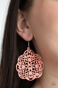 Mediterranean Eden - Orange Earrings - Paparazzi Accessories