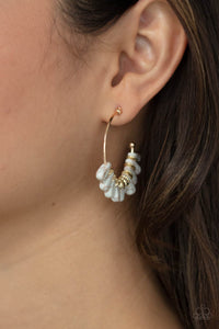 Poshly Primitive - White Earrings - Paparazzi Accessories