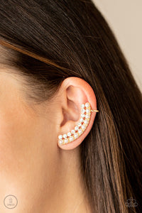 Doubled Down On Dazzle - Gold Post Earrings - Paparazzi Accessories