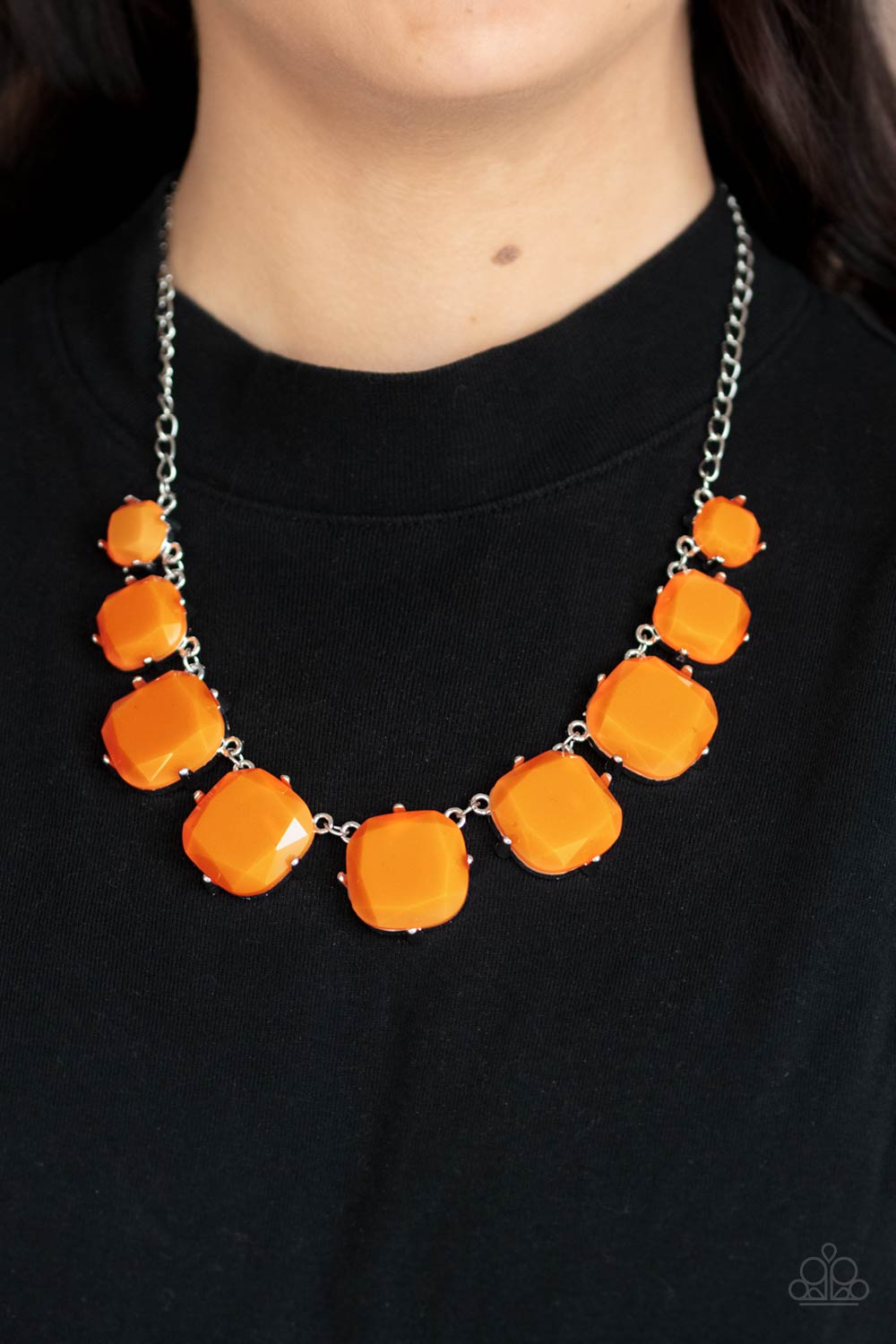 Prismatic Prima Donna - Orange Necklace - Paparazzi Accessories