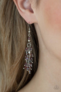 Celestial Chandeliers - Purple Earrings - Paparazzi Accessories