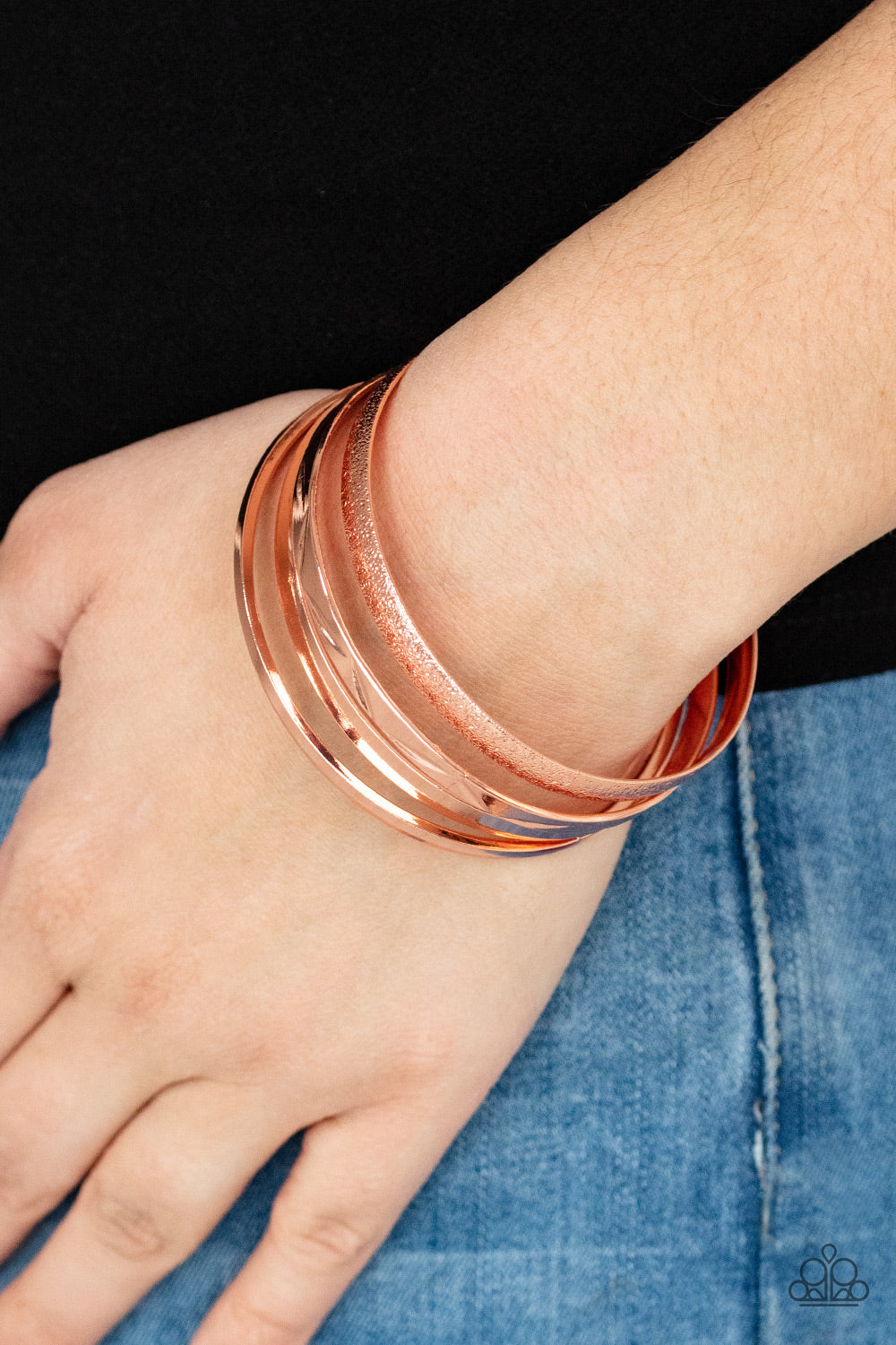 Stackable Style - Copper Bracelet - Paparazzi Accessories