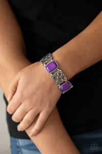 Colorful Coronation - Purple Bracelet - Paparazzi Accessories