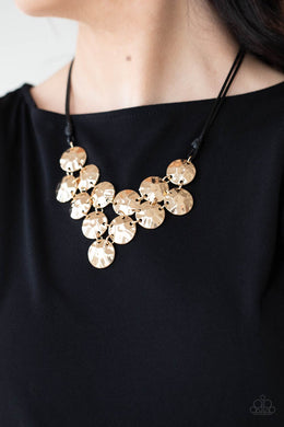 Token Treasure - Gold Necklace - Paparazzi Accessories