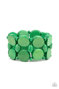 beach-bravado-green-bracelet-paparazzi-accessories