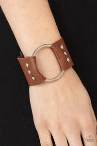Moto Mayhem - Brown Bracelet - Paparazzi Accessories