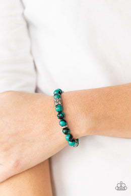 Garden Zen - Green Bracelet - Paparazzi Accessories
