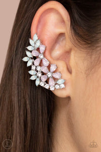 Garden Party Powerhouse - Pink Post Earrings - Paparazzi Accessories