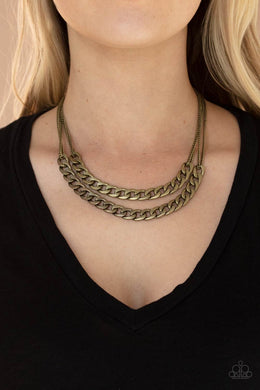 Urban Culture - Brass Necklace - Paparazzi Accessories