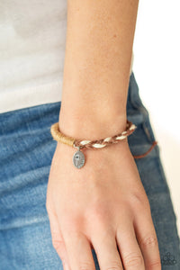 Perpetually Peaceful - Brown Bracelet - Paparazzi Accessories
