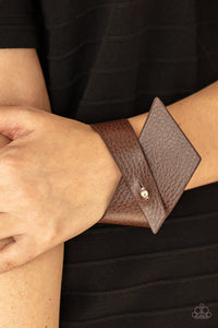 PIECE Offering - Brown Bracelet - Paparazzi Accessories
