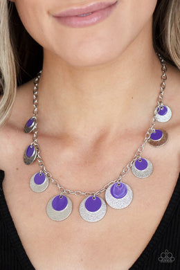The Cosmos Are Calling - Purple Necklace - Paparazzi Accessories