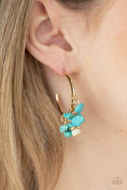 Gorgeously Grounding - Gold Earrings - Paparazzi Accessories