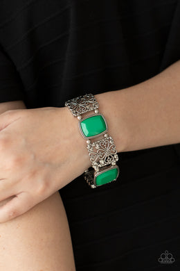 Colorful Coronation - Green Bracelet - Paparazzi Accessories