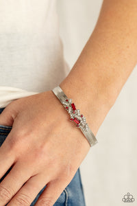 A Chic Clique - Red Bracelet - Paparazzi Accessories