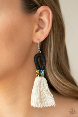 The Dustup - Black Earrings - Paparazzi Accessories