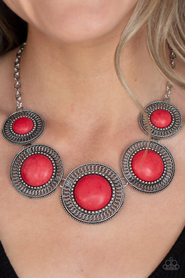 She Went West - Red Necklace - Paparazzi Accessories