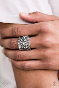 Target Locked - Silver Ring - Paparazzi Accessories