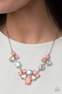 Ethereal Romance - Orange Necklace - Paparazzi Accessories
