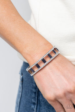 Industrial Icing - Purple Bracelet - Paparazzi Accessories