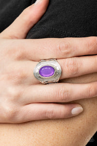 Calm And Classy - Purple Ring - Paparazzi Accessories