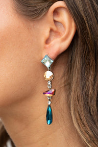 Rock Candy Elegance - Multi Post Earrings - Paparazzi Accessories