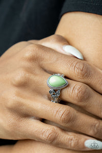 Dreamy Droplets - Green Ring - Paparazzi Accessories