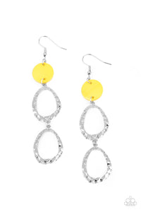 surfside-shimmer-yellow-earrings-paparazzi-accessories