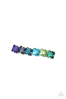 Prismatically Pinned - Multi Hair Clip - Paparazzi Accessories