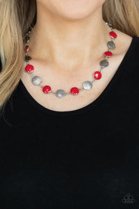 Harmonizing Hotspot - Red Necklace - Paparazzi Accessories