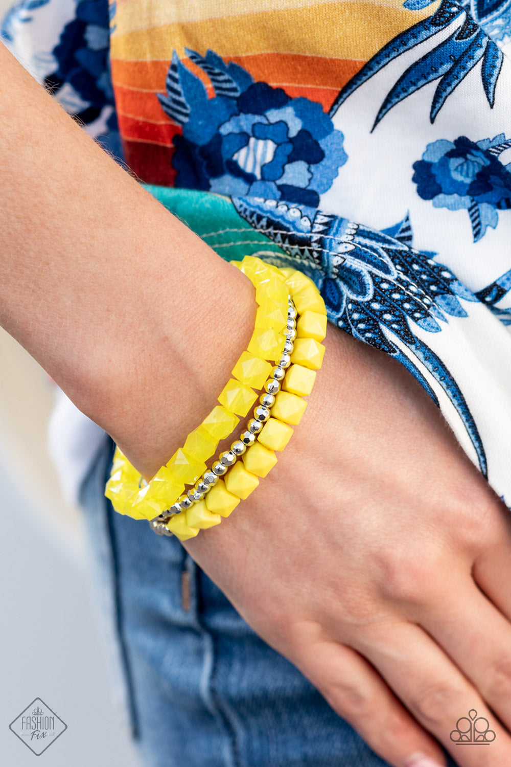 Vacay Vagabond - Yellow Bracelet - Paparazzi Accessories