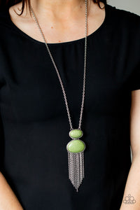 Meet Me At Sunset - Green Necklace - Paparazzi Accessories