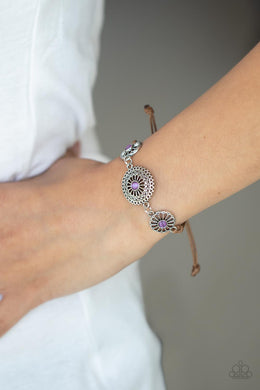 Bohemian Botany - Purple Bracelet - Paparazzi Accessories