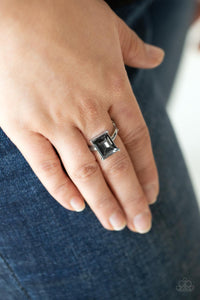 Social Glow - Silver Ring - Paparazzi Accessories