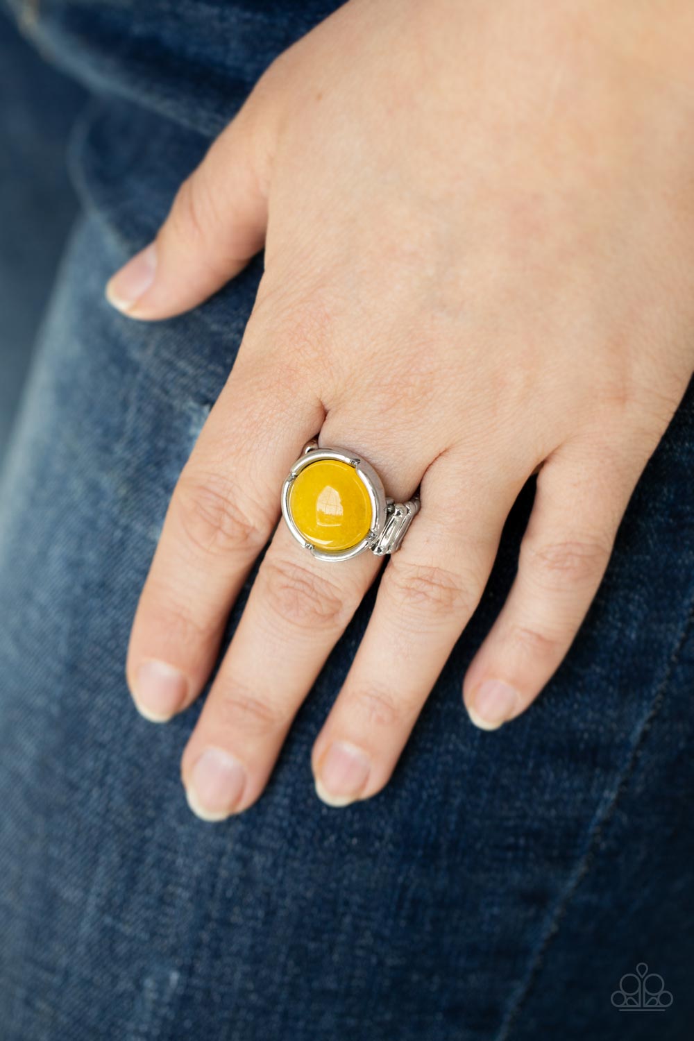 Dreamy Dunes - Yellow Ring - Paparazzi Accessories