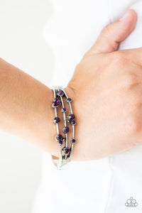 Cosmic Candescence - Purple Bracelet - Paparazzi Accessories