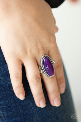 Oval Oasis - Purple Ring - Paparazzi Accessories