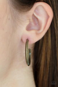 On The Brink - Brass Earrings - Paparazzi Accessories