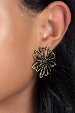 Artisan Arbor - Brass Post Earrings - Paparazzi Accessories