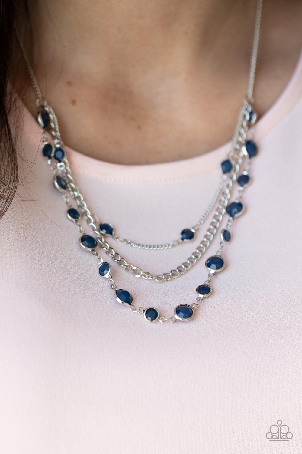 Goddess Getaway - Blue Necklace - Paparazzi Accessories