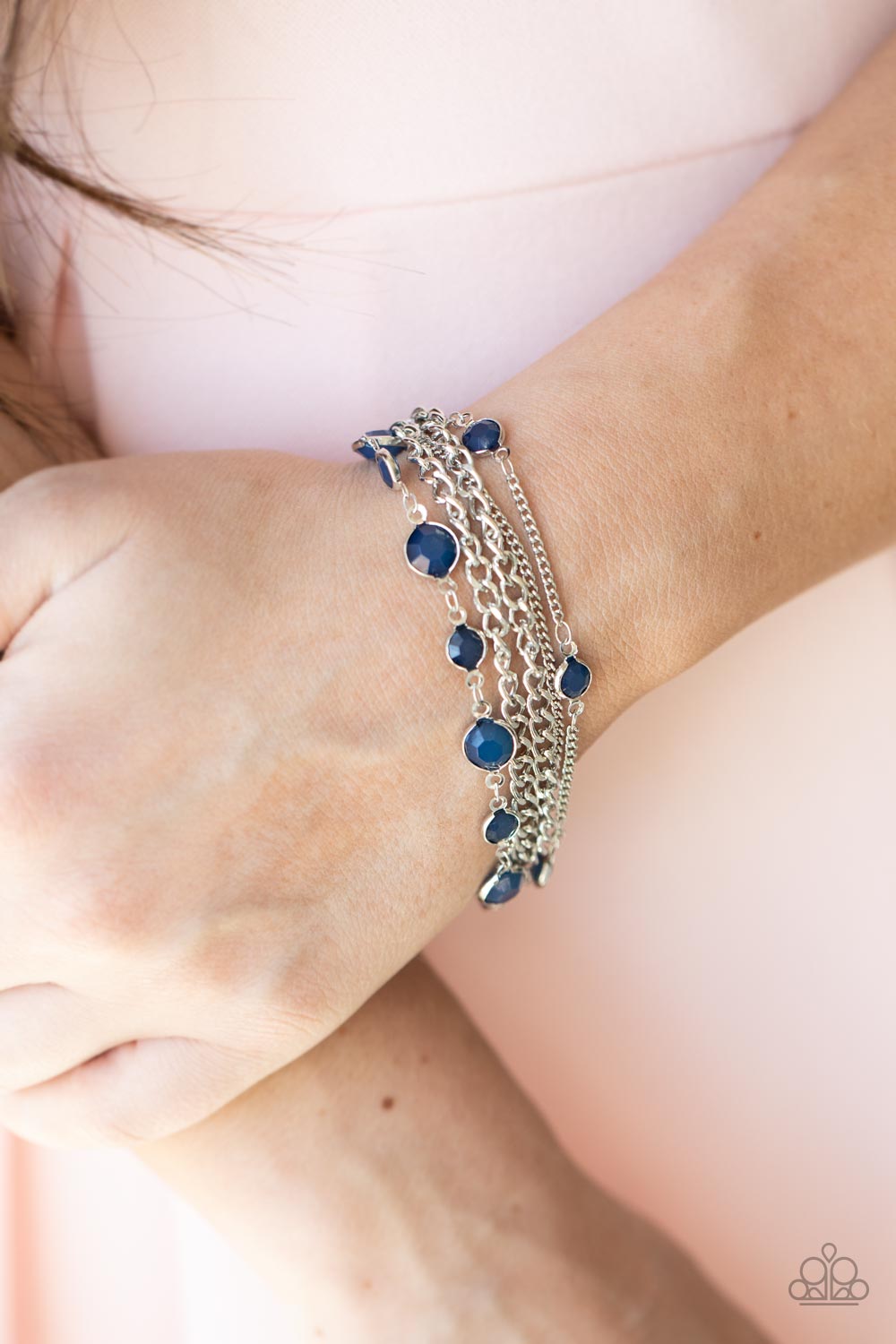 Glossy Goddess - Blue Bracelet - Paparazzi Accessories