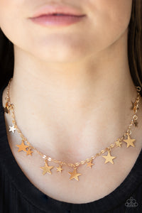 Starry Shindig - Gold Necklace - Paparazzi Accessories
