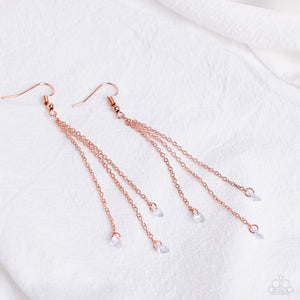 Divine Droplets - Copper Earrings - Paparazzi Accessories