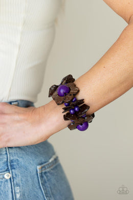 Mediterranean Mangrove - Purple Bracelet - Paparazzi Accessories