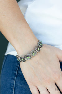 Colorfully Celestial - Green Bracelet - Paparazzi Accessories