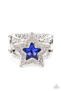 one-nation-under-sparkle-blue-ring-paparazzi-accessories