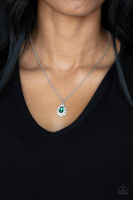 Vintage Validation - Green Necklace - Paparazzi Accessories